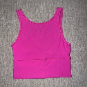 Lulu Lemon Sonic Pink Power Pivot Tank Size 6